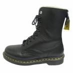 ドクターマーチン × ワイズ DR.MARTENS × Y's 10 EYE 10ホール レザー ブーツ シューズ AW006 ヨウジヤマモト UK7/26cm 黒メンズ