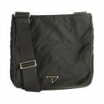 プラダ PRADA トライアングルロゴ キルティング ショルダー バッグ 鞄 ナイロン レザー 三角プレート BT0424 黒 ブラック メンズ レディー