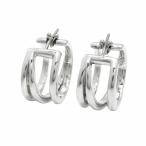  новый товар с отделкой превосходный товар Tiffany vintage TIFFANY &amp; CO. диагональный обруч серьги SV925 серебряный аксессуары Old Vintage 