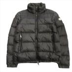 モンクレール MONCLER グランジ GRANGE ダウン ジャケット ブルゾン スタンドカラー 収納フード ロゴ ワッペン サイズ3 ブラック メンズ