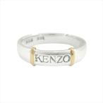  новый товар с отделкой новый такой же превосходный товар Kenzo KENZO K18 SV925 комбинированный кольцо Logo 18 золотой 11 номер серебряный Gold женский мужской *8