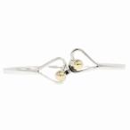  новый товар с отделкой новый такой же превосходный товар Tiffany TIFFANY &amp; CO. SV925/K18YG комбинированный крюк &amp; I двойной Heart браслет браслет *9