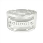  новый товар с отделкой новый такой же превосходный товар Gucci GUCCI Logo vi sling кольцо винт широкий аксессуары ювелирные изделия SV925 серебряный мужской *9