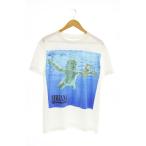 ヴィンテージ VINTAGE 00s 2002 NIRVANA ニルヴァーナ NEVERMIND ネバーマインド バンド Tシャツ 半袖 白 ホワイト ブランド古着ベクトル 2