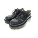 ボッテガヴェネタ BOTTEGA VENETA THE STILT ザ スティルト レースアップ ダービー シューズ クリアソール 42 黒 ブラック ☆AA★▲■24121