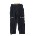 シュプリーム SUPREME 22AW Jacquard Panel Track Pant ジャガード パネル トラック パンツ S 黒 ブラック ブランド古着ベクトル ☆AA★ 24