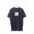 グラビス GRAVIS VINTAGE 90s USA製 Logo S/S Tee ロゴ プリント Tシャツ 半袖 M 黒 青 ブルー ブラック ブランド古着ベクトル 240515 メン