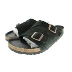 ビルケンシュトック BIRKENSTOCK IENA イエナ 別注 ZURICH チューリッヒ スエード サンダル 黒 ブラック ブランド古着ベクトル 中古●▲250
