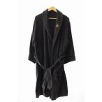  Balenciaga BALENCIAGA BATH ROBE Logo вышивка полотенце ткань свободная домашняя одежда купальный халат чёрный черный бренд б/у одежда bektoru* 241211