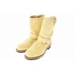 レッドウィング REDWING 00s 2007年製 8268 Suede Engineer Boots USA製 スウェード エンジニア ブーツ 9.5 D ブランド古着ベクトル 中古▲