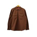 シュプリーム SUPREME Snow White Work Shirt 刺繍 スノーホワイト ワーク 長袖シャツ M 茶 ブラウン ブランド古着ベクトル ☆AA★ 250223