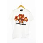 ディースクエアード DSQUARED2 ロゴ プリント 半袖 Tシャツ S74GD0654 M 白 ホワイト ブランド古着ベクトル 中古☆AA★●■250325