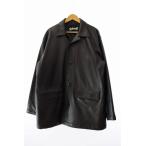ショット SCHOTT LOOSE FIT LEATHER JACKET ルーズ フィット レザー ジャケット 3121029 L 黒 ブラック ブランド古着ベクトル ☆AA★ 25032