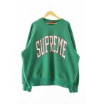 シュプリーム SUPREME 23AW Inside Out Crewneck インサイドアウト ロゴ クルーネック スウェット トレーナー L 緑 グリーン ブランド古着