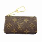 ルイヴィトン LOUIS VUITTON モノグラム ポシェット クレ キーホルダー付 コインケース M62650 茶 ブラウン ブランド古着ベクトル 中古☆AA