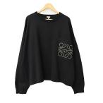 ロエベ LOEWE 24AW Anagram Pocket Sweater Black アナグラム ロゴ ポケット ニット セーター H526Y14KDK L 黒 ブラック ☆AA★250526 メン