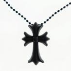 クロムハーツ CHROME HEARTS FNO RUBBER CH CRS SML BLACK ラバー スモール クロス ネックレス 黒 ブラック ブランド古着ベクトル ☆AA★▲