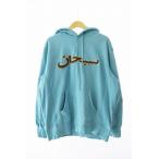 シュプリーム SUPREME 21AW Arabic Logo Hooded Sweatshirt アラビック ロゴ フーデッド スウェットシャツ パーカー M ライトブルー ☆AA★