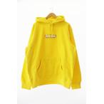 シュプリーム SUPREME 19AW Bandana Box Logo Hooded Sweatshirt バンダナ ボックス ロゴ フーディッド スウェットシャツ L イエロー ☆AA