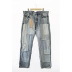 ウィズ WHIZ WHIZLIMITED ウィズリミテッド 23SS PATCHWORK DENIM パッチワーク ジーンズ デニム パンツ WL-P-170 34 ブルー ブランド古着