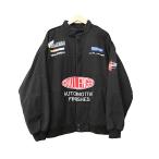 チャレンジャー CHALLENGER 22AW NATIONAL RACING JACKET ロゴ刺繍 ナショナル レーシング ジャケット 中綿 ブルゾン CLG-JK 022-014 L 黒