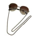 シャネル CHANEL パント シェイプ ココマーク チェーン サングラス ゴールド ブラック ブランド古着ベクトル 中古☆AA★▲■251201 レディ