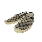  Gucci GUCCI GG парусина эспадрильи туфли без застежки 466908 6.5 темно-синий темно-синий бренд б/у одежда bektoru б/у *^#251005 мужской 