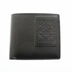 ロエベ LOEWE BIFOLD COIN WALLET BLACK カーフレザー アナグラム バイフォールド コイン ウォレット 二つ折り財布 C565501X05 黒 ブラック
