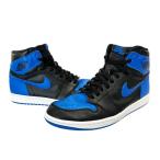 ナイキ NIKE AIR JORDAN 1 RETRO HIGH OG Royal 2017 エア ジョーダン 1 レトロ ハイ ロイヤル 555088-007 29 青 黒 ブルー ブラック▲2607