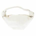 ボッテガヴェネタ BOTTEGA VENETA ダブルノット レザー ミニ ハンド バッグ チョーク アイボリー ホワイト ブランド古着ベクトル 中古☆AA