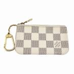 ショッピングLOUIS ルイヴィトン LOUIS VUITTON ダミエ アズール ポシェット クレ キーリング付 コイン ケース N62659 白 ホワイト ブランド古着ベクトル 中古