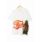 シュプリーム SUPREME ×HYSTERIC GLAMOUR ヒステリック グラマー 24AW HG Fuck Tee ファック プリント 半袖 Tシャツ M 白 ホワイト ☆AA★