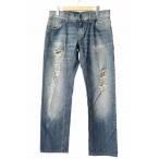 ショッピングGABBANA ドルチェ&ガッバーナ ドルガバ DOLCE&GABBANA USED加工 デニム パンツ ジーンズ 46 インディゴ ブランド古着ベクトル 251219 メンズ