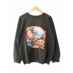 ショッピングハーレーダビッドソン ハーレーダビッドソン HARLEY DAVIDSON EAGLE SWEAT SHIRT イーグル プリント スウェット トレーナー 黒 ブラック ブランド古着ベクトル 中