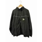 ナイキ NIKE M NSW AIR MAX 95 WVN JKT ロゴ 刺繍 エアー マックス ウーヴン ジャケット IO3152-010 L 黒 ブラック ブランド古着ベクトル