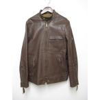 【中古】ショット SCHOTT カフェレーサー 3111011 レザージャケット M ブラウン ライダース【ブランド古着ベクトル】190804 メンズ 【ベクトル 古着】