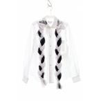 コムデギャルソンコムデギャルソン COMME des GARCONS COMME des GARCONS AD2021 RI-B006 S 丸襟 チュール 三つ編み 長袖 シャツ ブラウス