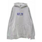 シュプリーム SUPREME 19AW BANDANA BOX LOGO HOODED SWEATSHIRT XL バンダナ ボックス ロゴ パーカー グレー 【ブランド古着ベクトル】240