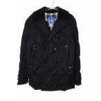 ショッピングduvetica ジュンヤワタナベマン JUNYA WATANABE MAN × DUVETICA 14AW ダウン Pコート XS WN-C402 ダウンジャケット アウター ネイビー 【ブランド古