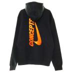 ナイキ NIKE × CONCEPTS FLEECE HOODIE BLACK Lサイズ DH2928-010 コンセプツ コラボ パーカー グラフィック フリース スケートボード■24