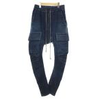 e-ef артефакт A.F ARTEFACT INDIGO STRETCH DENIM SAEOUEL CARGO SKINNY PANTS стрейч Denim обезьяна L cargo обтягивающий 