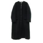 ノワールケイニノミヤ kei ninomiya 22AW ジップアップ コート ウール カシミヤ S 3J-C008 COMME des GARCONS ノーカラー ロングコート ブ