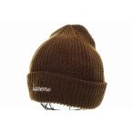 シュプリーム SUPREME 22AW LOOSE GAUGE BEANIE BROWN スクリプトロゴ ルーズ ゲージ ビーニー ニット帽 ブラウン 【ブランド古着ベクトル