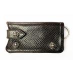 クロムハーツ CHROME HEARTS KEY CASE レザー キーケース クロスボール ボタン リザード 革 【ブランド古着ベクトル】☆AA★▲ 250427 メン