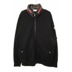 モンクレール MONCLER 22AW FELPA CON ZIP BLACK XL I20918G00037 スウェット パーカー ブルゾン ブラック 【ブランド古着ベクトル】☆AA★