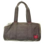  Headporter HEAD PORTER парусина барабанная сумка сумка "Boston bag" ручная сумочка Brown хаки [ бренд б/у одежда bektoru]*250718me