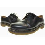 ドクターマーチン DR.MARTENS 1461 UK8 3ホール シューズ レザー イエローステッチ ブラック 【ブランド古着ベクトル】▲250521 メンズ