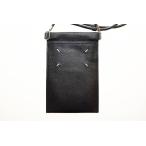 ショッピングマルジェラ メゾンマルジェラ Maison Margiela SA1VZ0002 2022 フォンフォルダー フォンケース ショルダー ポシェット レザー ブラック ☆AA★▲■2506