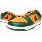 ショッピングDUNK ナイキ NIKE DUNK LOW RETRO MIAMI HURRICANES GORGE GREEN AND TOTAL ORANGE 28cm DD1391-300 ダンク ロー レトロ マイアミ ハリケーンズ