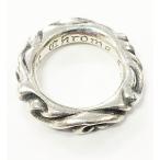 ショッピングクロムハーツ クロムハーツ CHROME HEARTS SCRL BAND スクロール バンド リング 5号 指輪 シルバー 925 インボイス原本付き☆AA★ ▲■ 250628